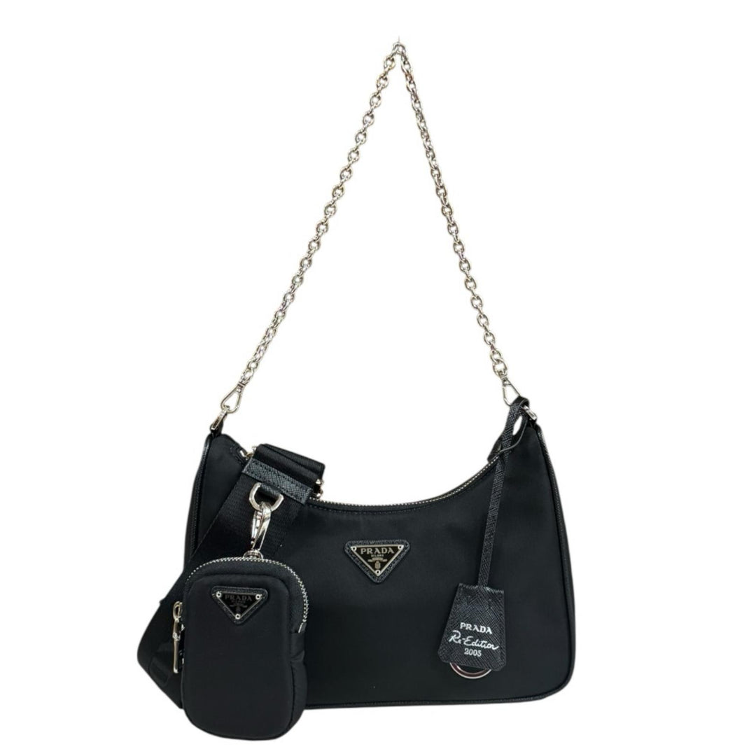 PRADA プラダ Re-Edition ショルダーバッグ ナイロン ブラック