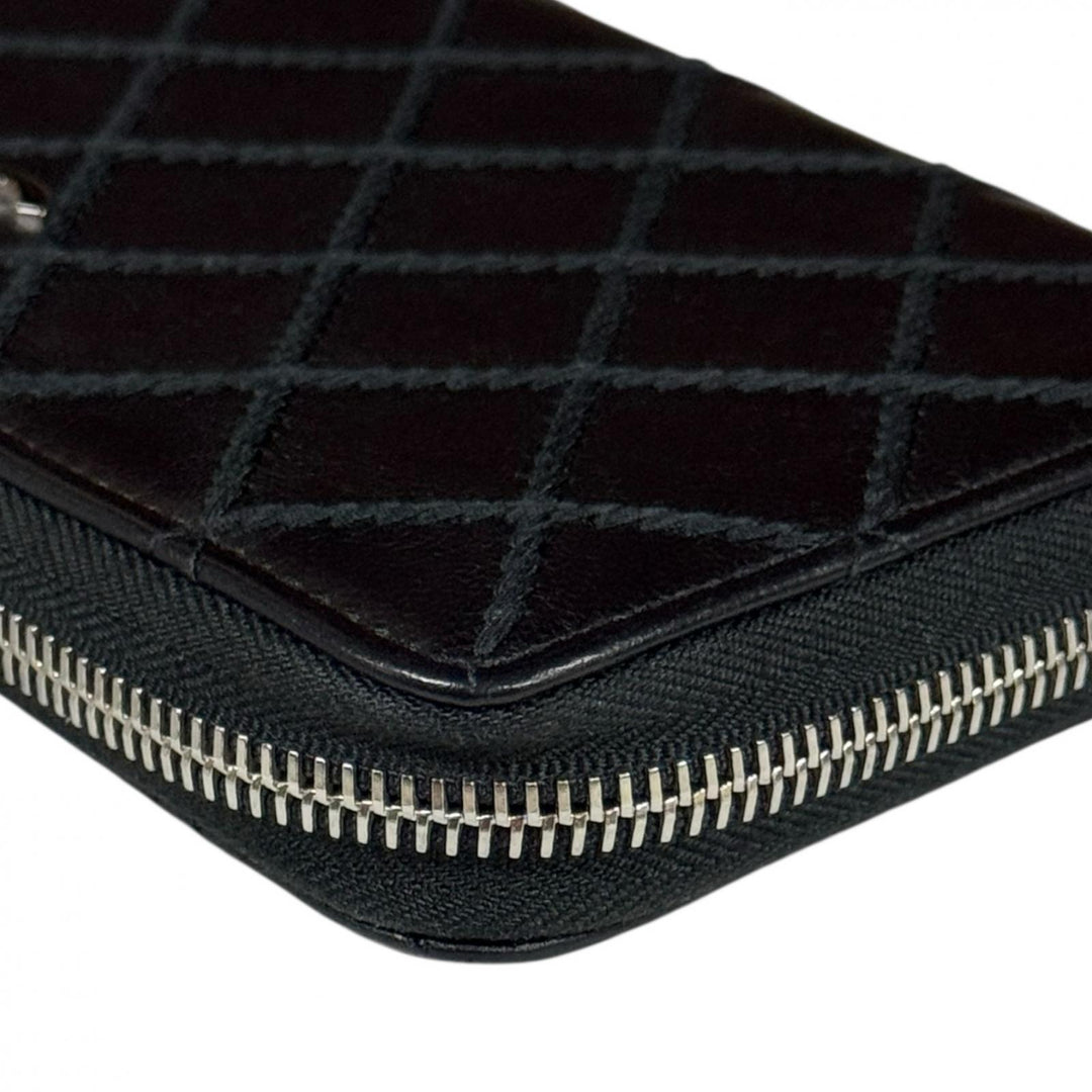 開運財布！シャネル ワイルドステッチ カーフ 財布 正規保証2416 開運財布！シャネル ワイルドステッチ カーフ 財布 正規保証2416