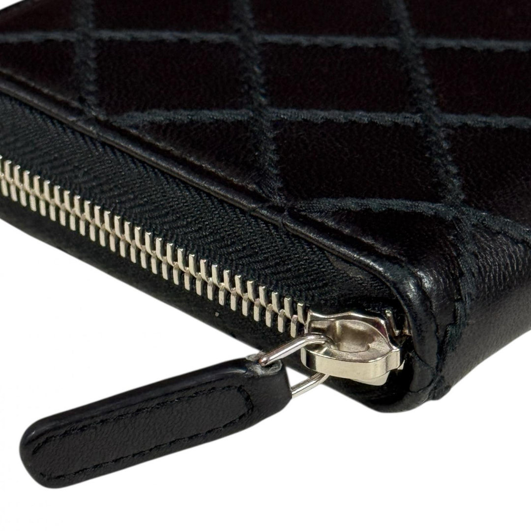 CHANEL シャネル ワイルドステッチ 長財布 レザー レディース 中古