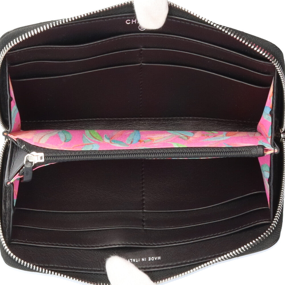 CHANEL シャネル ワイルドステッチ 長財布 レザー レディース 中古