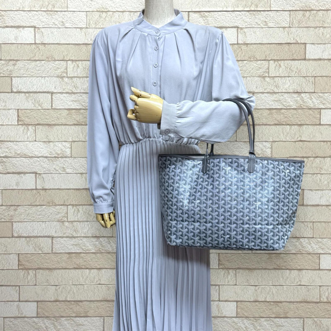 GOYARD ゴヤール サンルイPM トートバッグ PVCコーティングキャンバス