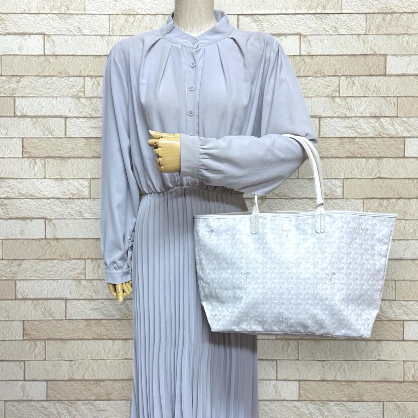 新品　ゴヤール サンルイPM 付属ポーチ　ホワイト GOYARD 送料無料 ゴヤール サンルイPM トートバッグ ショルダー