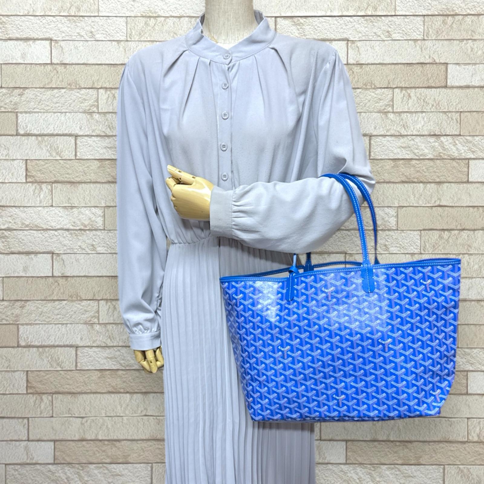 Goyard サンルイpm スカイブルー Goyard サンルイpm スカイブルー Goyard Saint Louis PM Bag Sky