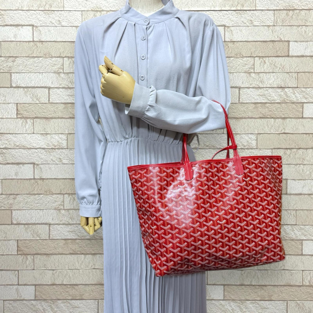 GOYARD ゴヤール サンルイPM トートバッグ PVCコーティングキャンバス