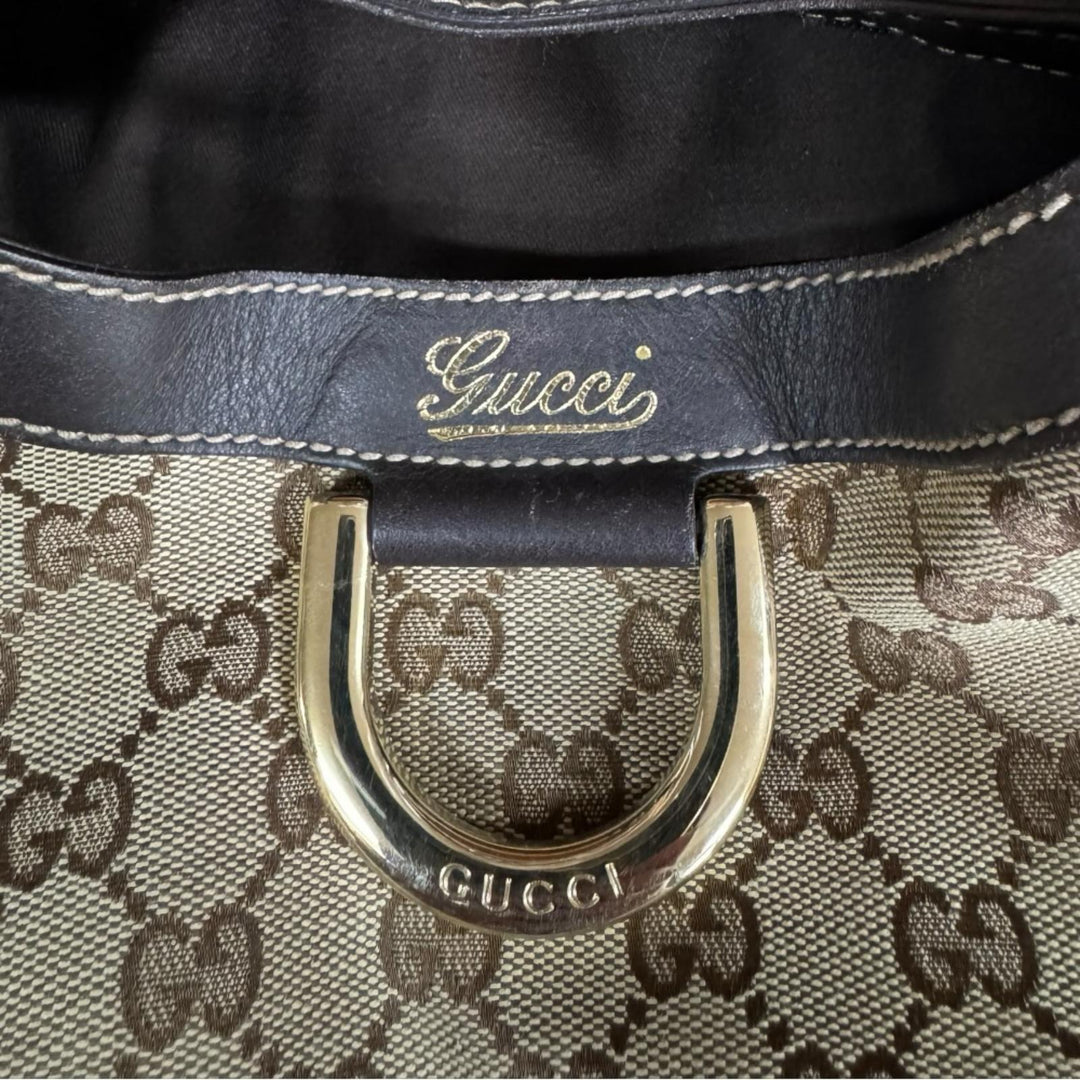 GUCCI グッチ アビー トートバッグ GGキャンバス ブラウン レディース