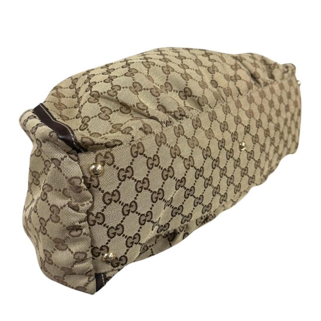 GUCCI グッチ アビー トートバッグ GGキャンバス ブラウン レディース