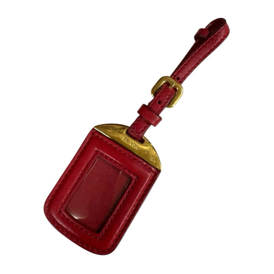 プラダ ギャザー ショルダーバッグ ナイロン BN1407 レッド レディース PRADA  中古 PRADA（プラダ） ギャザー ショルダーバッグ ナイロン BN1407 レッド