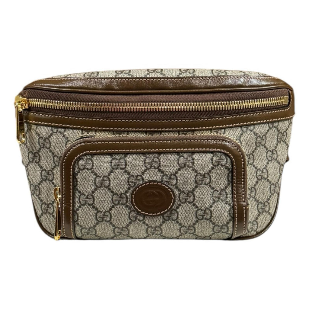 GUCCI グッチ GGラージベルトバッグ GGスプリーム ウエストバッグ GG