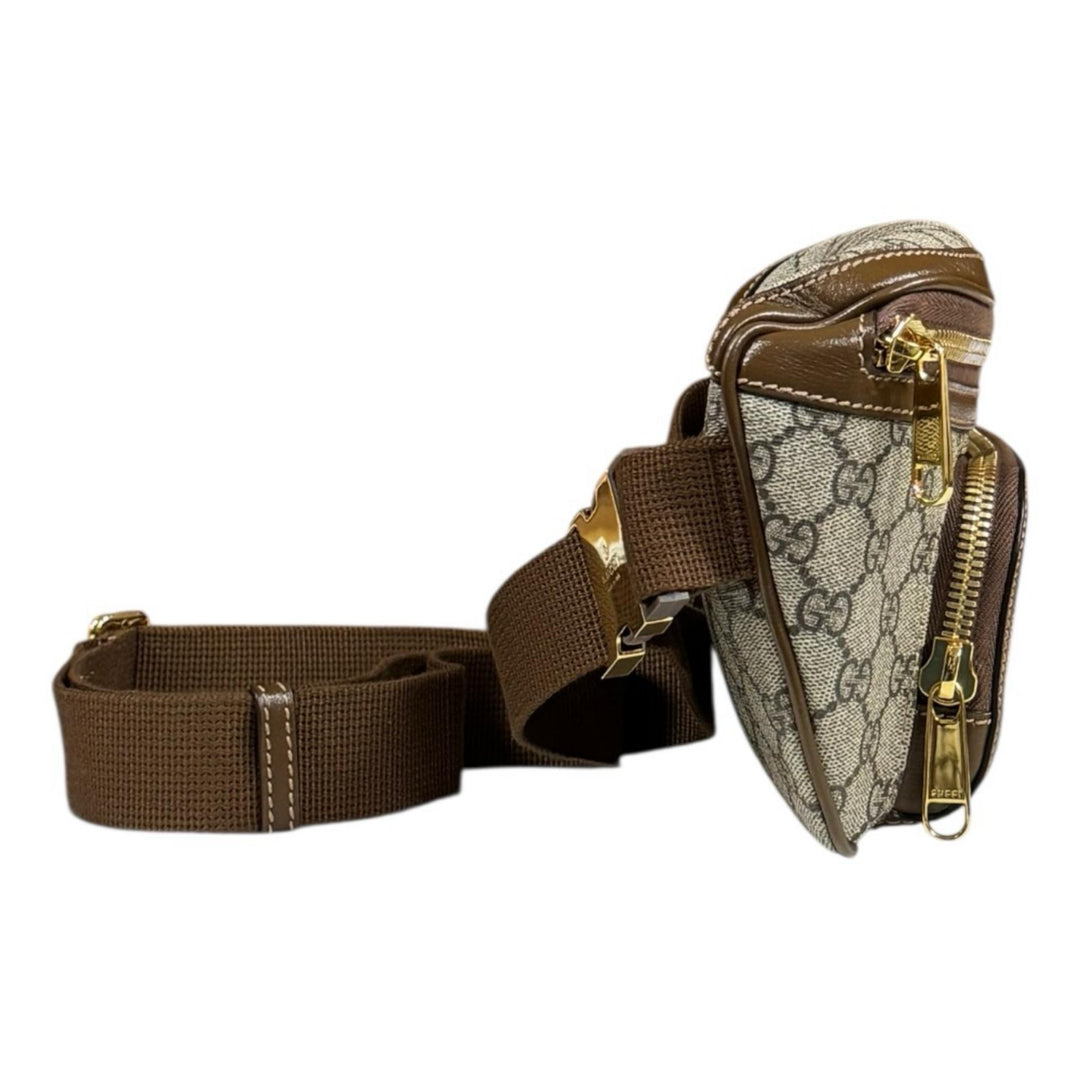 GUCCI グッチ GGラージベルトバッグ GGスプリーム ウエストバッグ GG