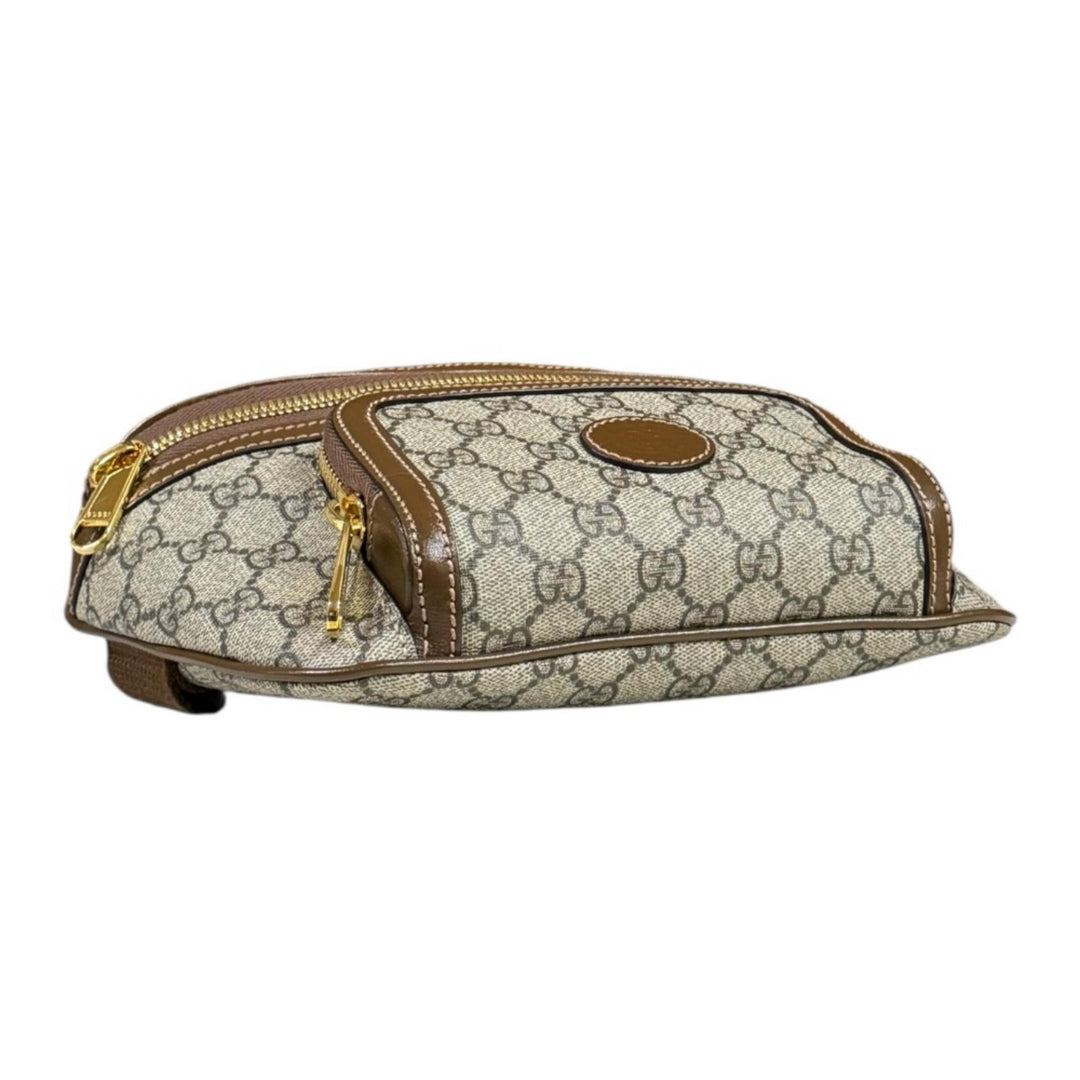 GUCCI グッチ GGラージベルトバッグ GGスプリーム ウエストバッグ GG