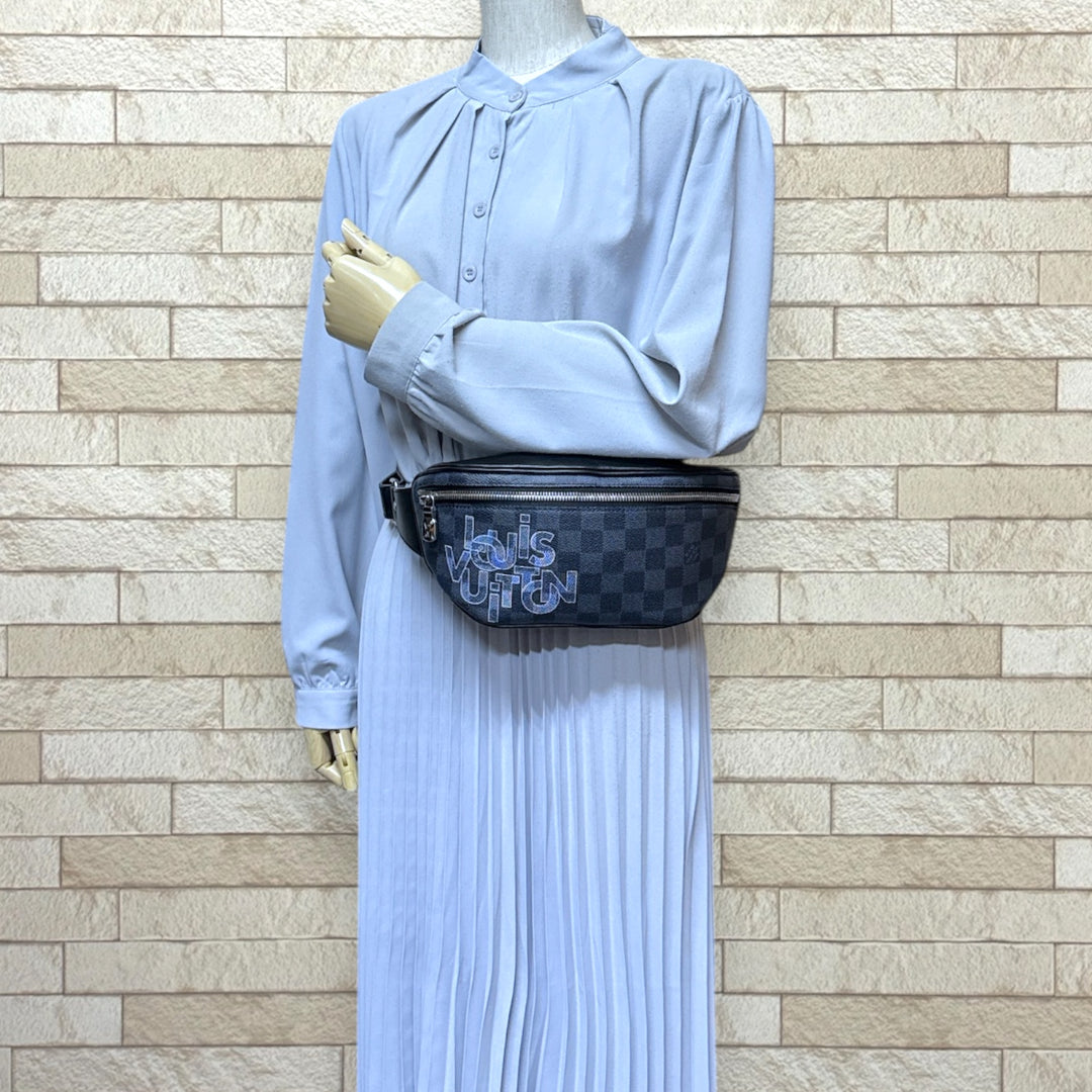 LOUIS VUITTON ルイヴィトン リンク バムバッグ ダミエグラフィット