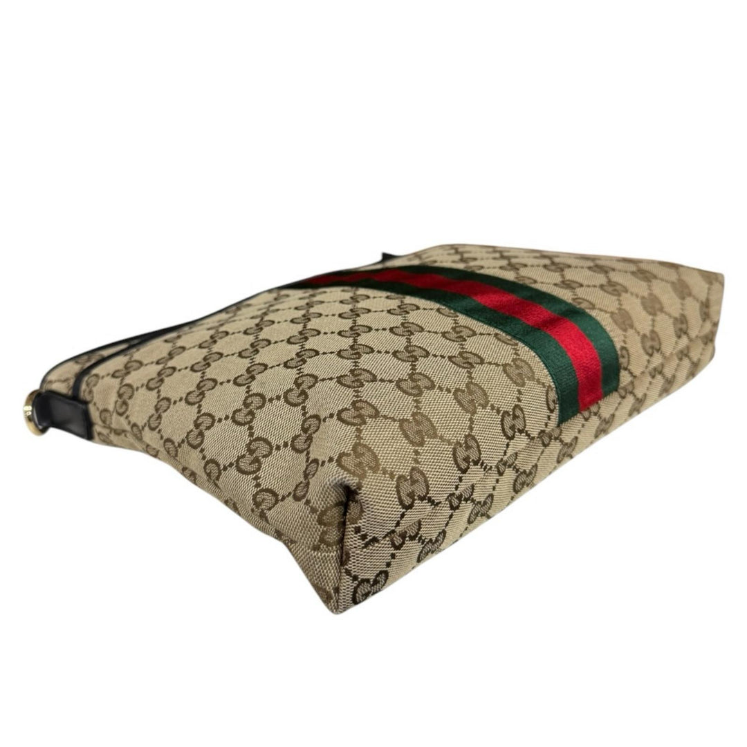 GUCCI グッチ シェリー ショルダーバッグ GGキャンバス ブラウン