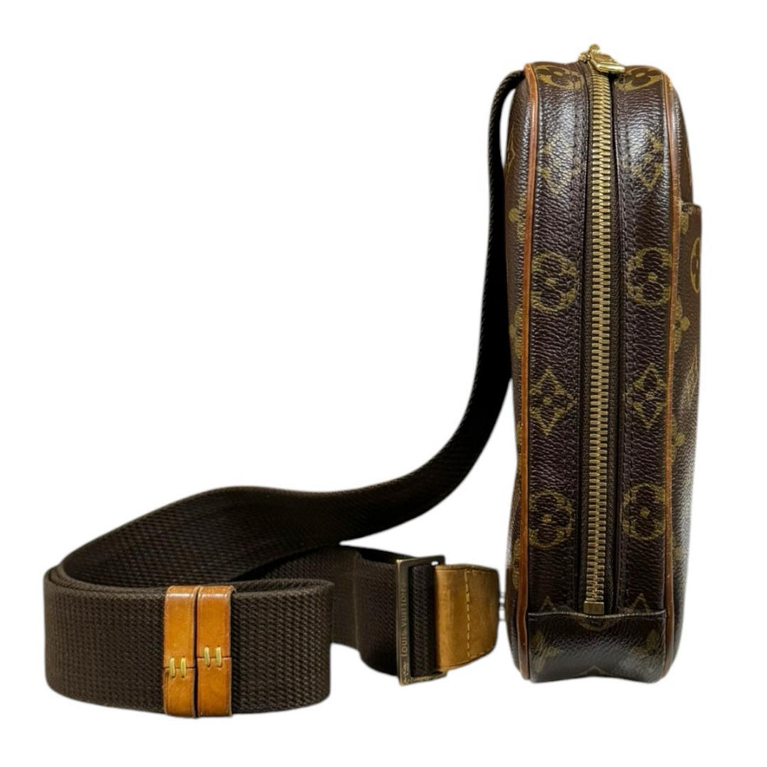 美品　ルイヴィトン　モノグラム ポシェットガンジュ ボディバッグ　33A LOUIS VUITTON ルイヴィトン ポシェットガンジュ モノグラム ボディ