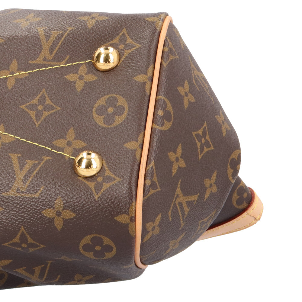 LOUIS VUITTON Tivoli PM Monogram Handbag Monogram Canvas Brown