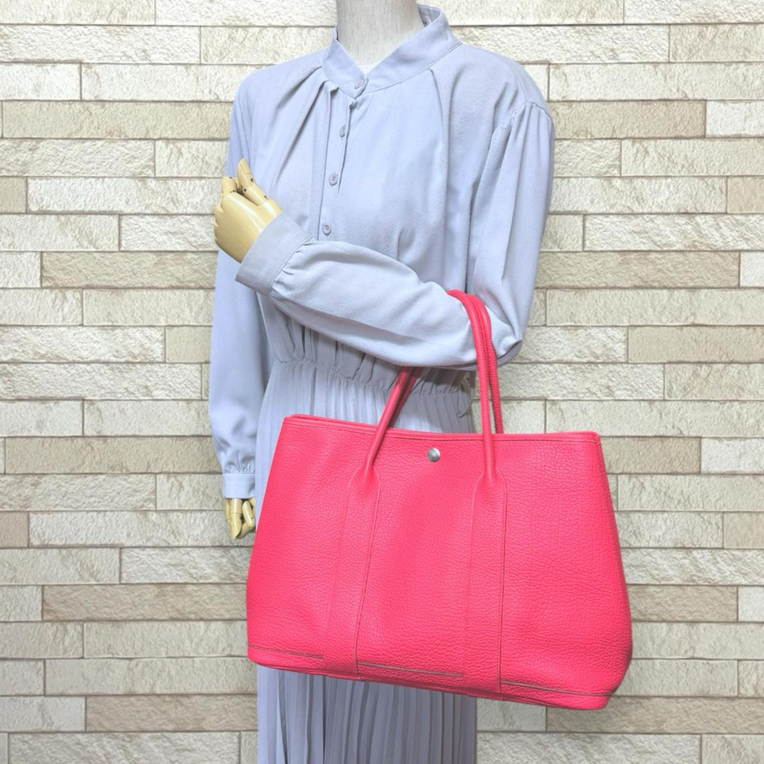 HERMES エルメス ガーデンパーティPM トートバッグ ネゴンダ ピンク