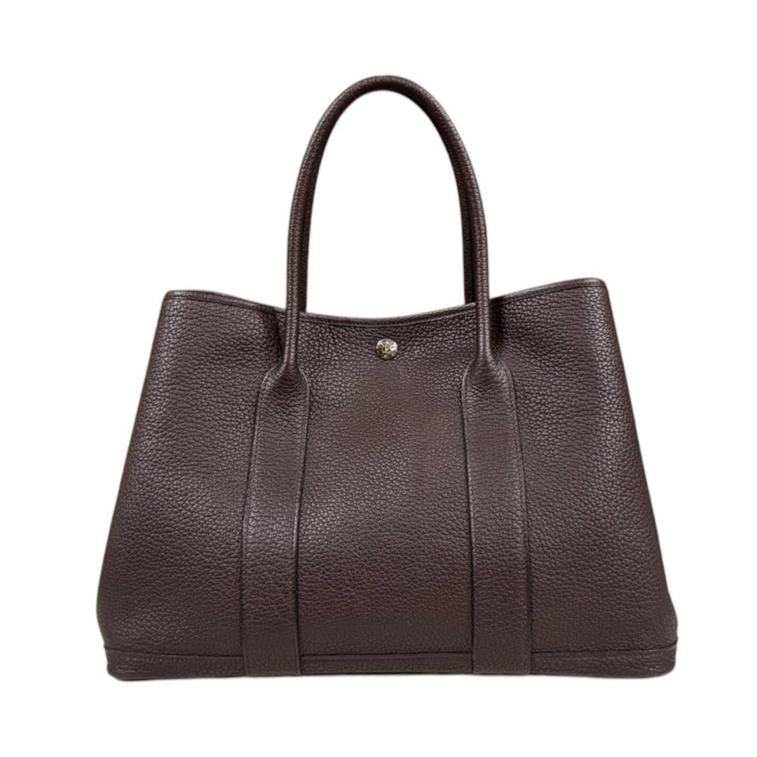 HERMES エルメス ガーデンパーティPM トートバッグ ネゴンダ ブラウン 