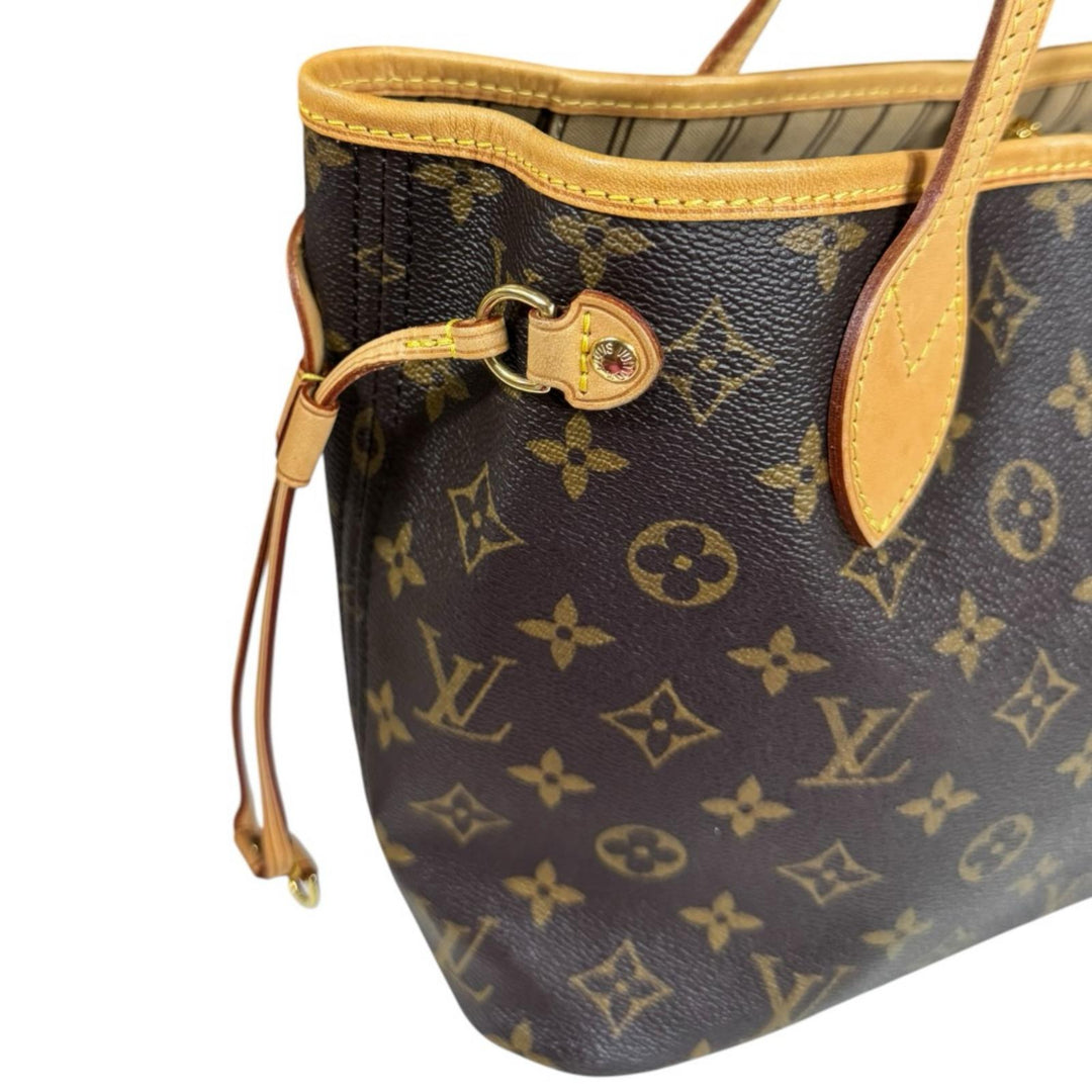 LOUIS VUITTON Neverfull PM Monogram Tote Bag Monogram Canvas Brown