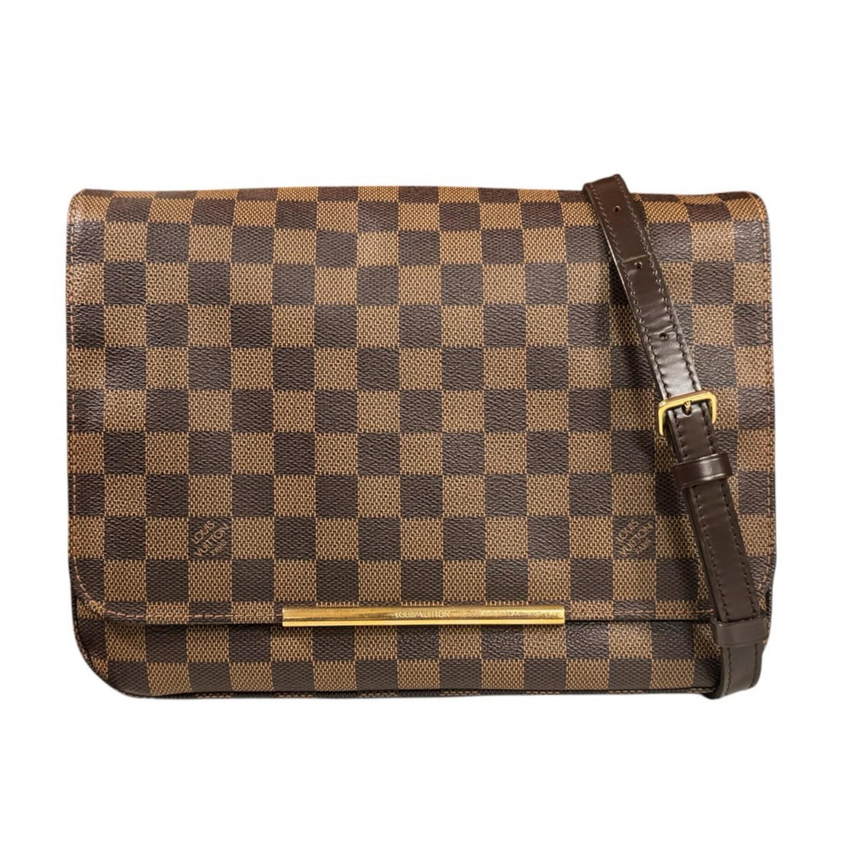 LOUIS VUITTON Hoxton GM Damier Shoulder Bag Damier Canvas Brown