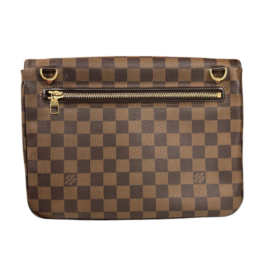 LOUIS VUITTON Hoxton GM Damier Shoulder Bag Damier Canvas Brown