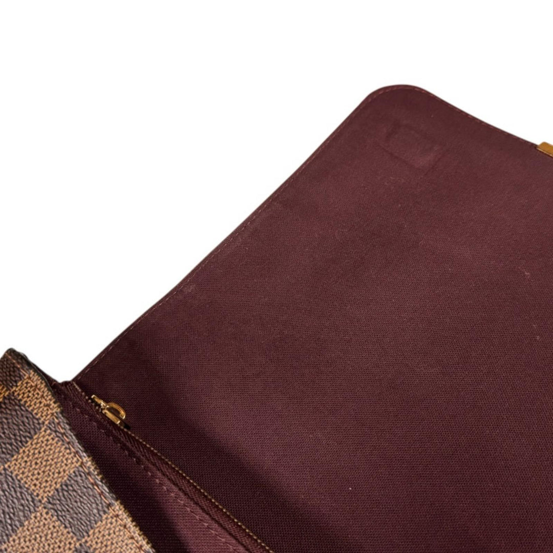 LOUIS VUITTON Hoxton GM Damier Shoulder Bag Damier Canvas Brown