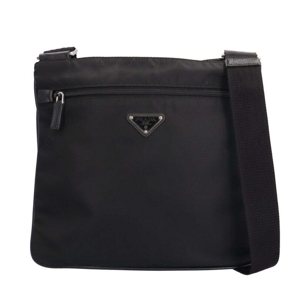 PRADA プラダ ショルダーバッグ ナイロン ブラック ユニセックス 中古