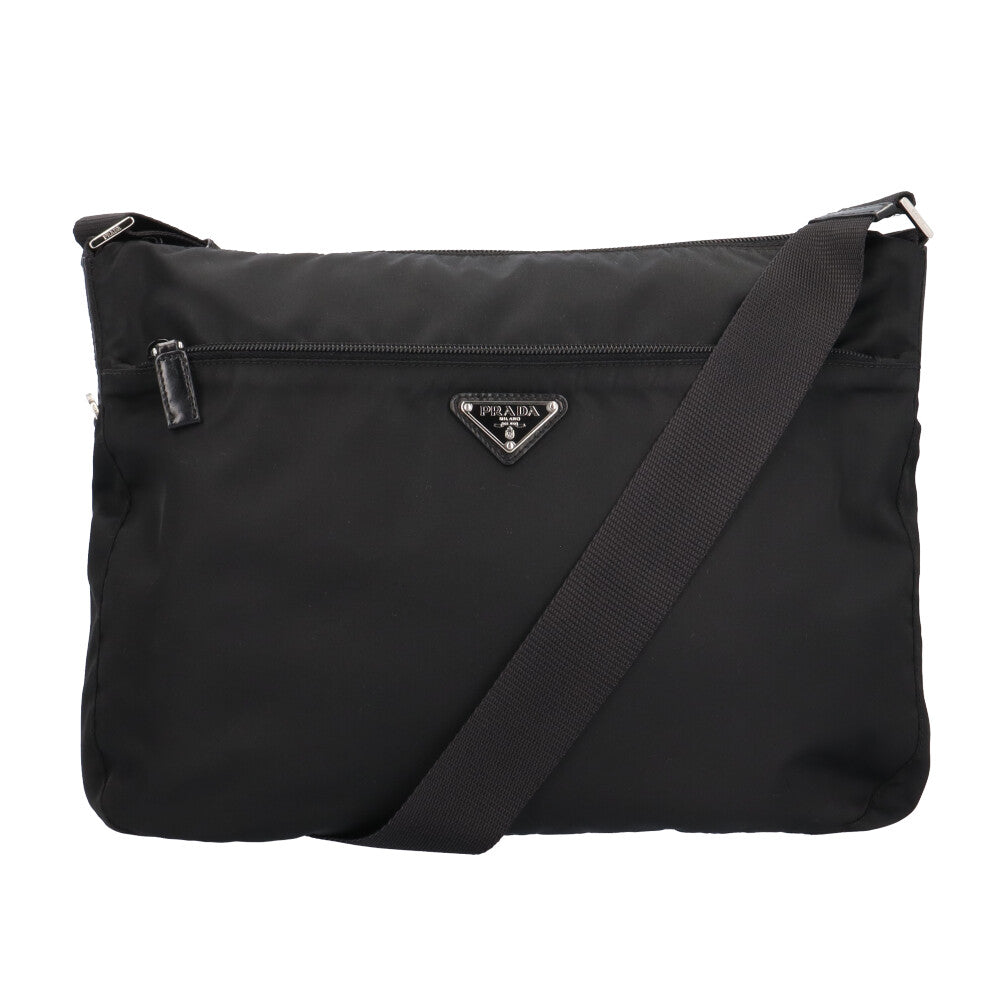 PRADA プラダ ショルダーバッグ ナイロン ブラック ユニセックス 中古