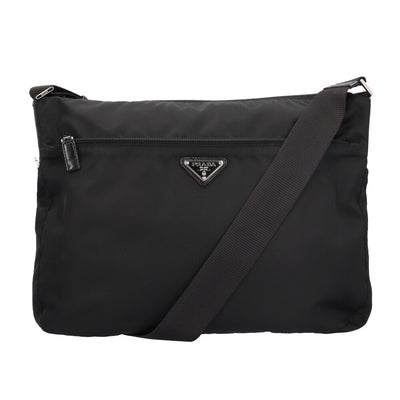 PRADA プラダ ショルダーバッグ ナイロン ブラック ユニセックス 中古