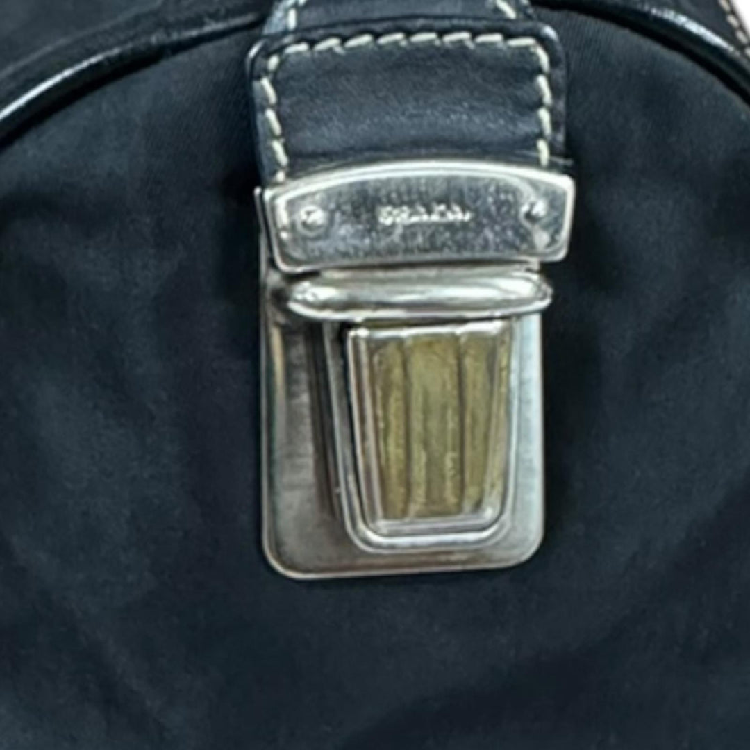 PRADA プラダ ミニボストンバッグ ハンドバッグ ナイロン ブラック