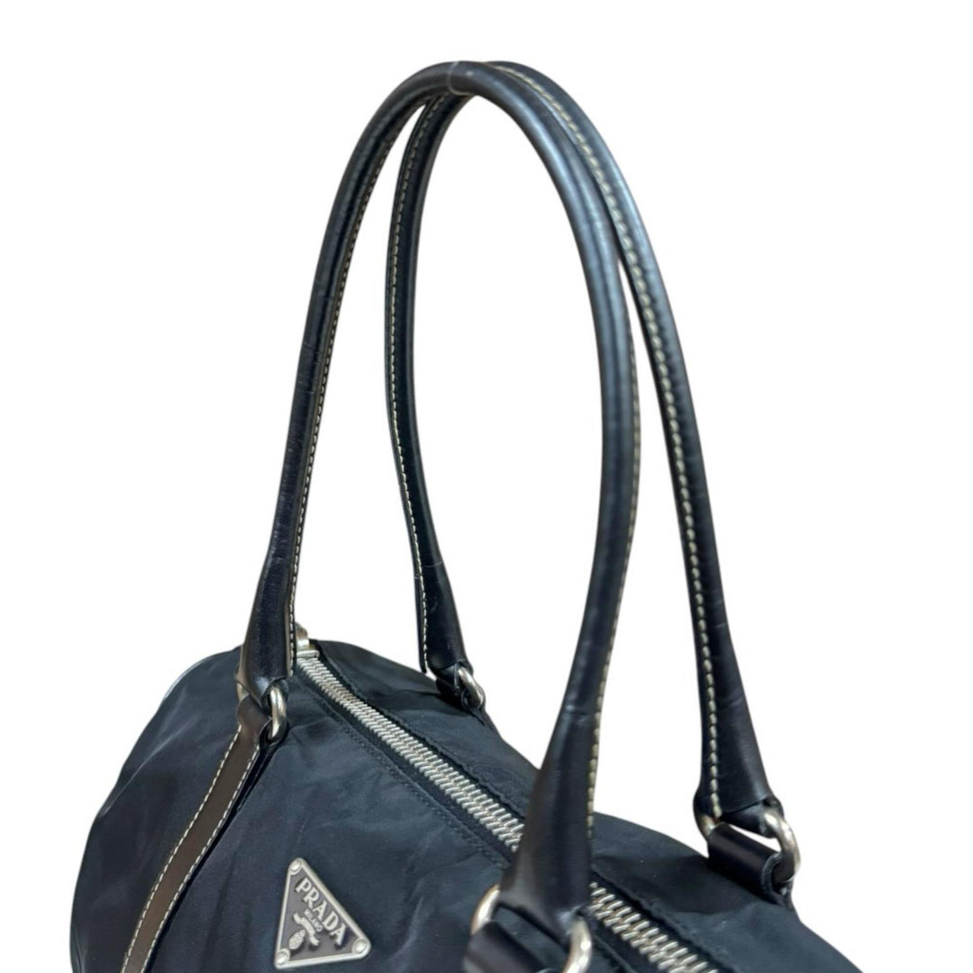 PRADA プラダ ミニボストンバッグ ハンドバッグ ナイロン ブラック