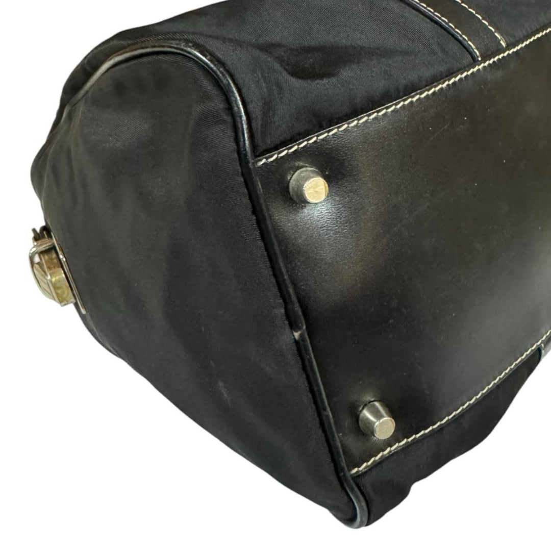 PRADA プラダ ミニボストンバッグ ハンドバッグ ナイロン ブラック