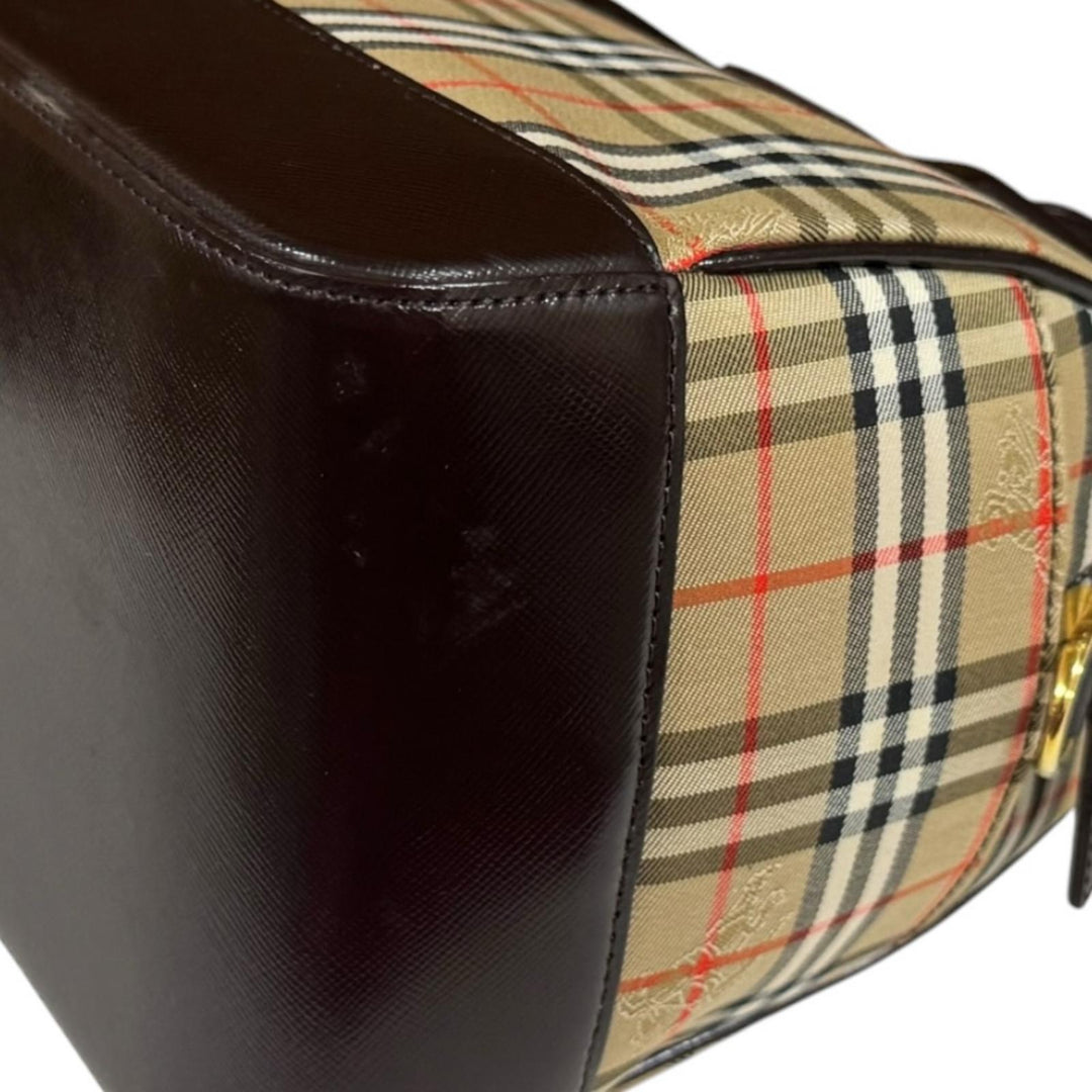 BURBERRY バーバリー ミニボストン ノバチェック / シャドーホース
