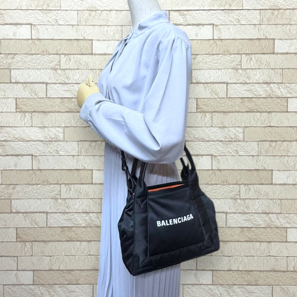 BALENCIAGA バレンシアガ ネイビーカバスXS ショルダーバッグ ナイロン