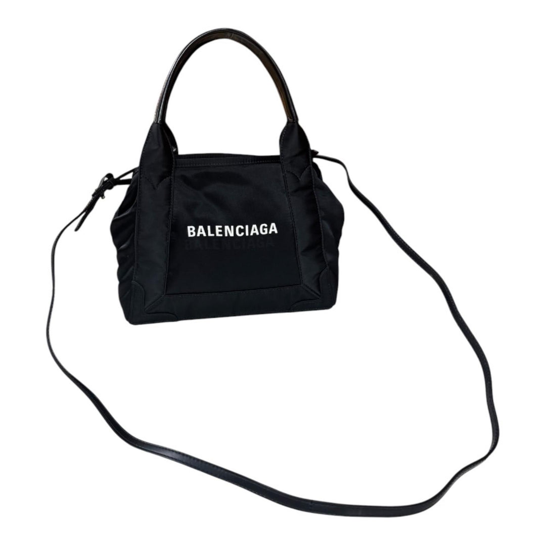 BALENCIAGA バレンシアガ ネイビーカバスXS ショルダーバッグ ナイロン