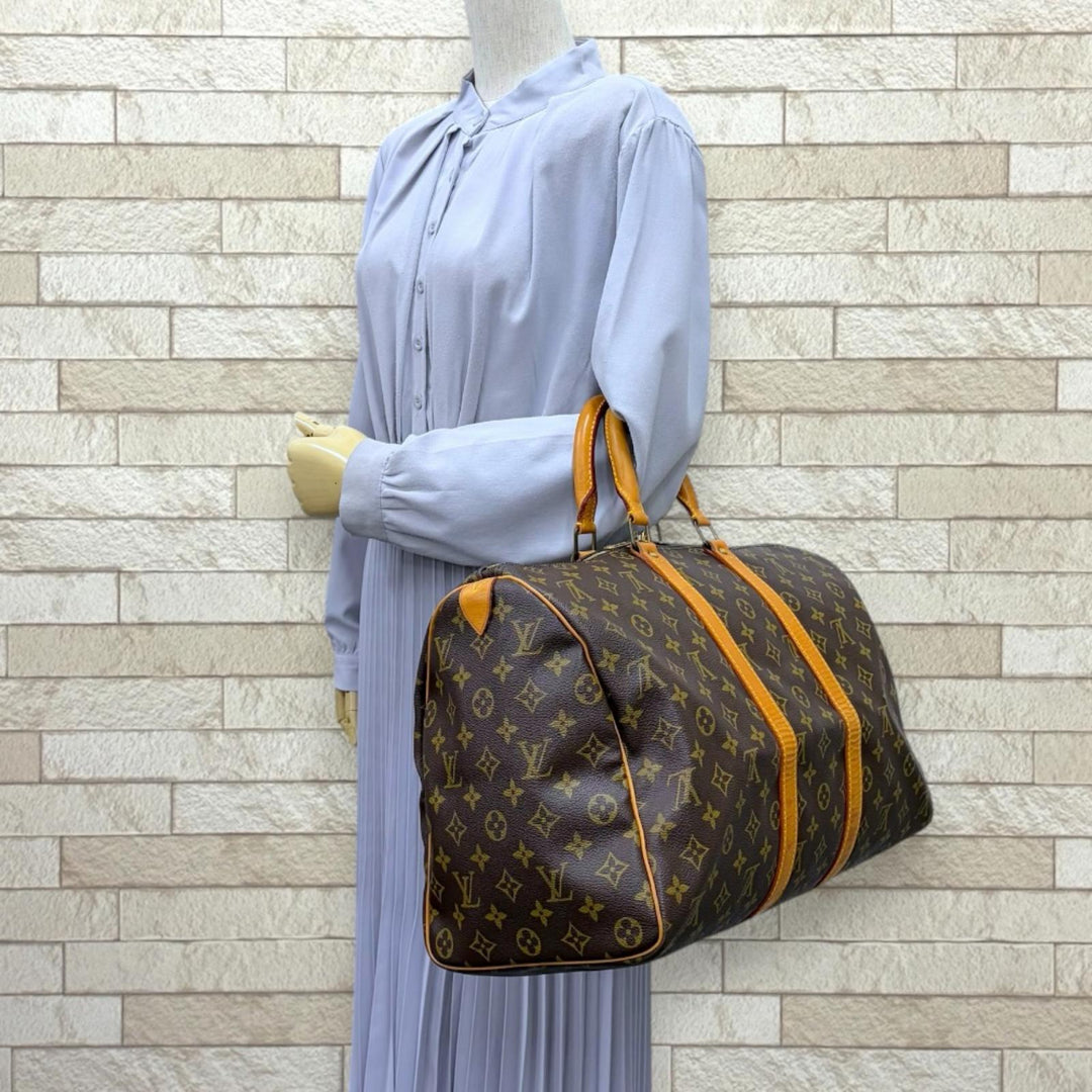 LOUIS VUITTON ルイヴィトン キーポル45 モノグラム ハンドバッグ