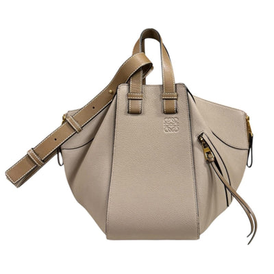 LOEWE ロエベ ハンモック スモール ショルダーバッグ レザー ベージュ