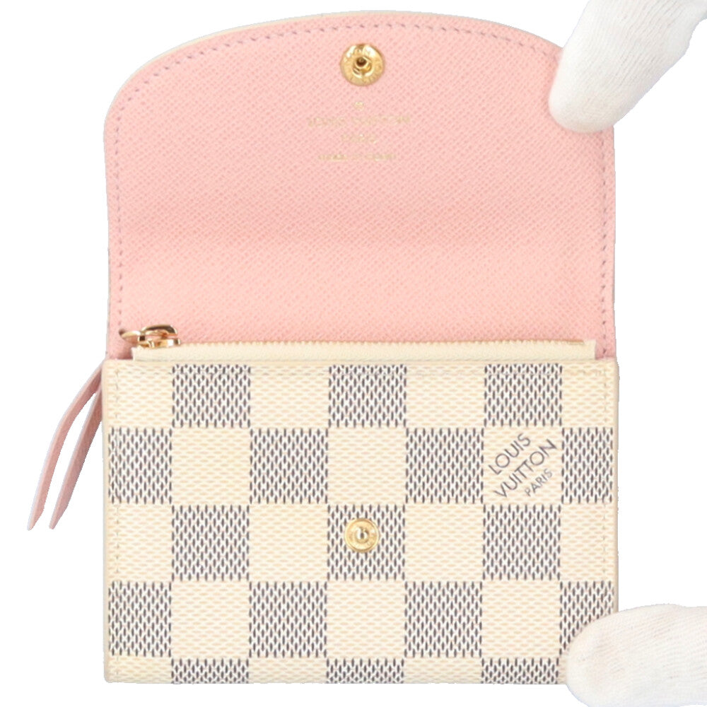 LOUIS VUITTON Portomone Rosali Damier Azur Coin Case Damier Azur