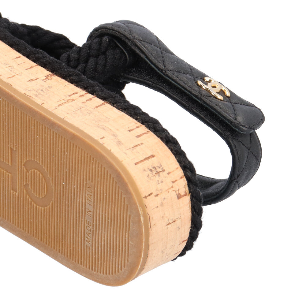 〖未使用〗CHANEL/シャネル ロープサンダル CHANEL シャネル フラットロープサンダル マトラッセ ココマーク