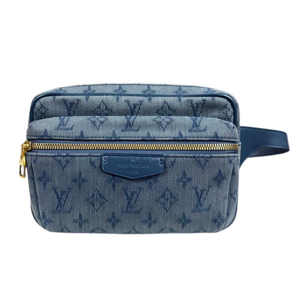 【美中古品！】ルイヴィトン モノグラム デニム バムバッグ ボディバック LOUIS VUITTON ルイヴィトン バムバッグ アウトドア モノグラム デニム