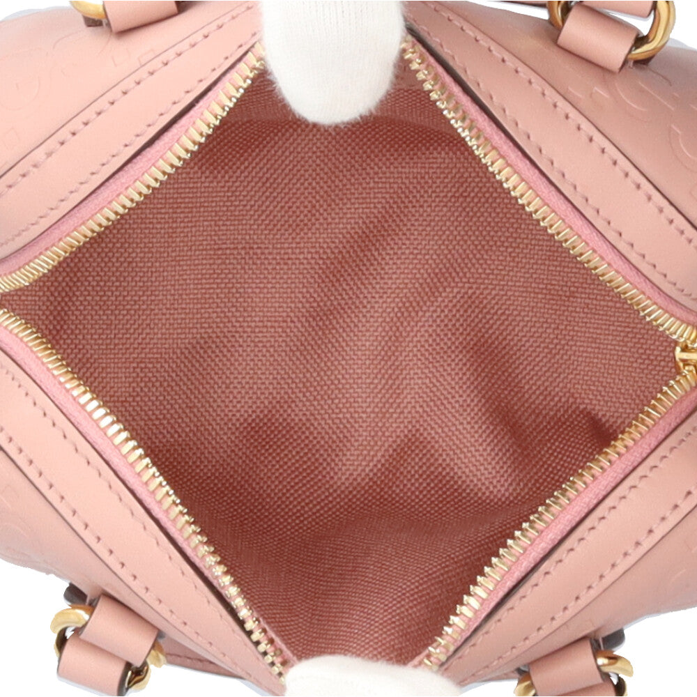 GUCCI グッチ GGスーパーミニバッグ ショルダーバッグ レザー ピンク