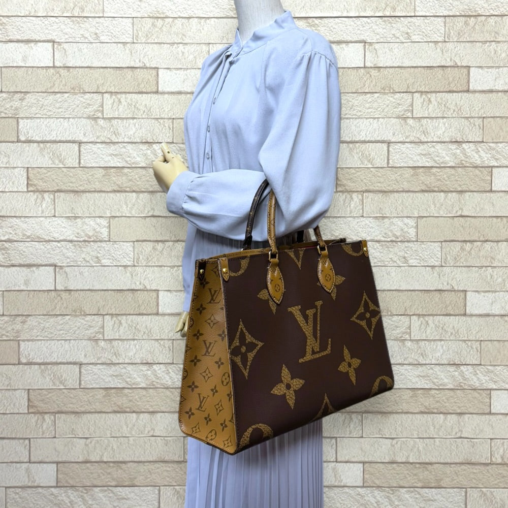 LOUIS VUITTON ルイヴィトン オンザゴー MM モノグラムジャイアント