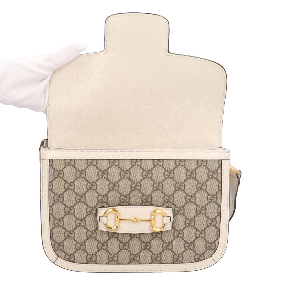 GUCCI グッチ ミディアム ホースビット1955 ショルダーバッグ GG