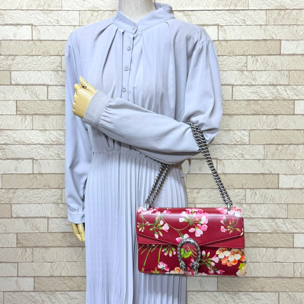 GUCCI グッチ デュオニソス/GGブルームス ショルダーバッグ レザー