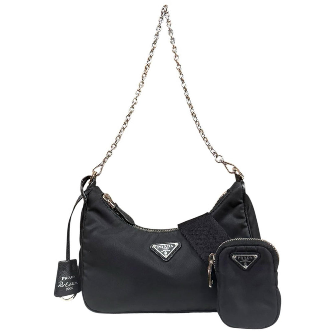 PRADA プラダ Re-Edition 2005 ショルダーバッグ ナイロン ブラック