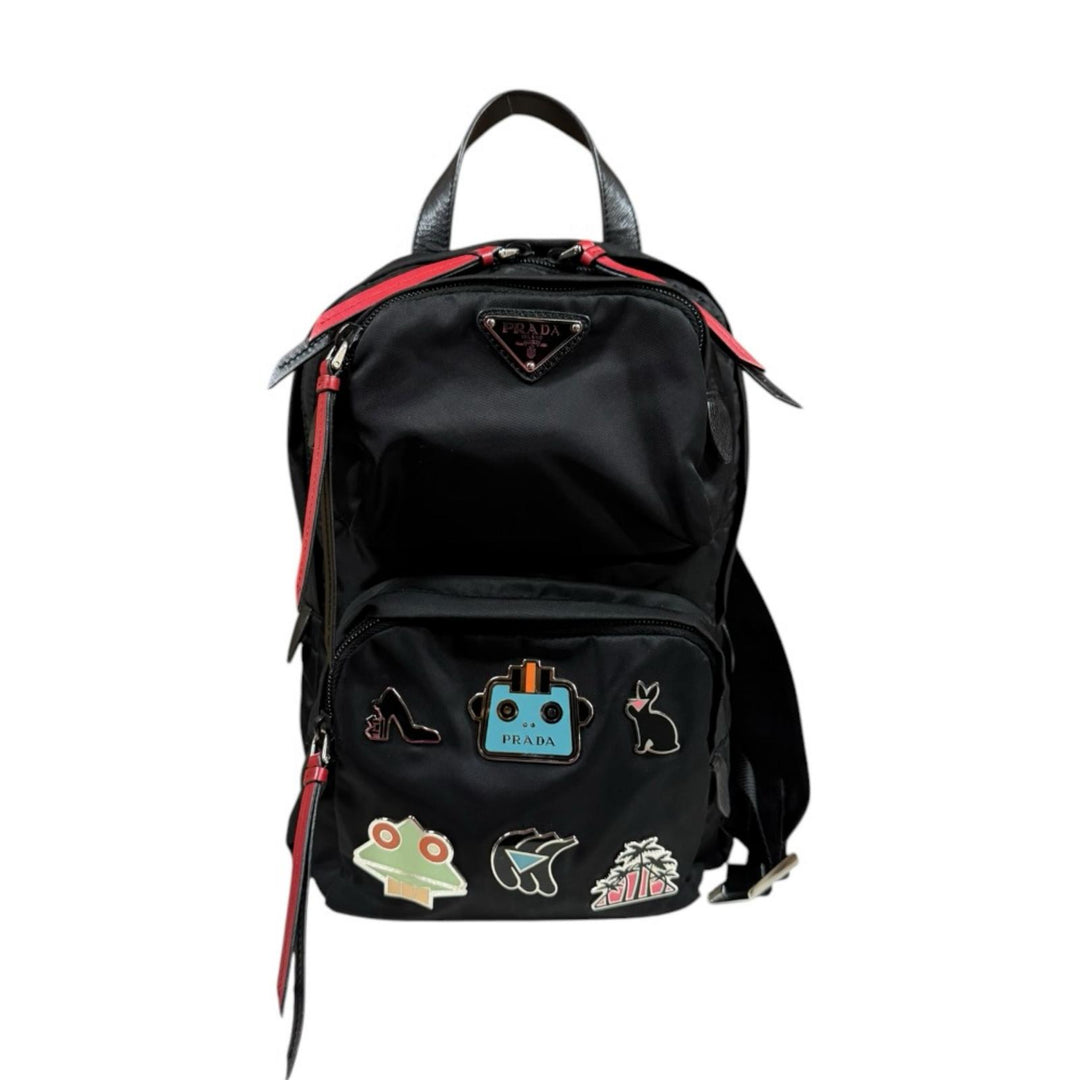 【プラダを着た悪魔2公開記念】【used】PRADA ブラックリュック PRADA プラダ リュック・デイパック ナイロン レディース 中古