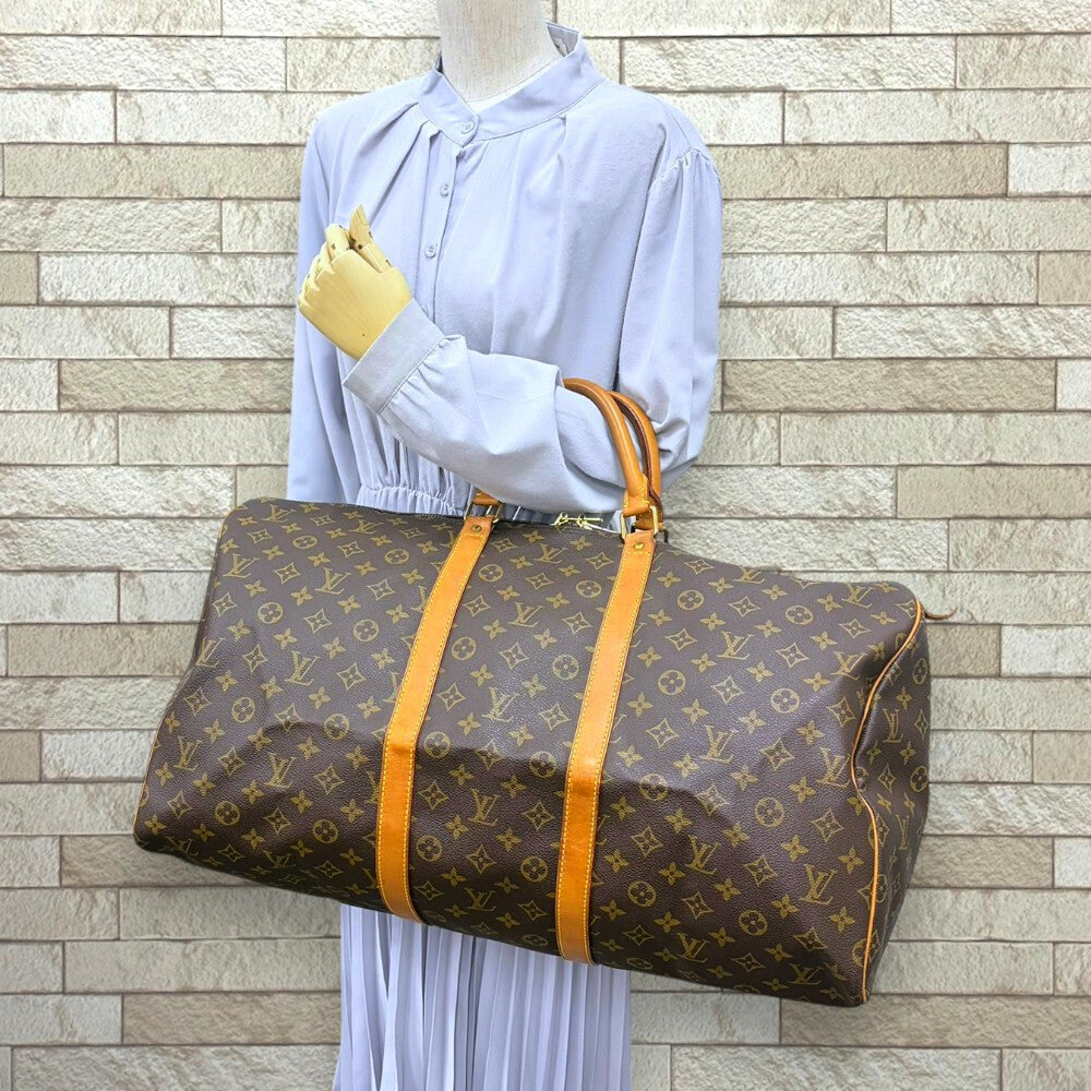 LOUIS VUITTON ルイヴィトン キーポル55 モノグラム ハンドバッグ