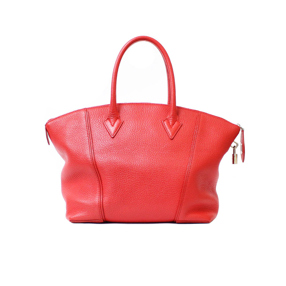 Louis Vuitton Parnassus Lockit MM Handbag Leather Framboise