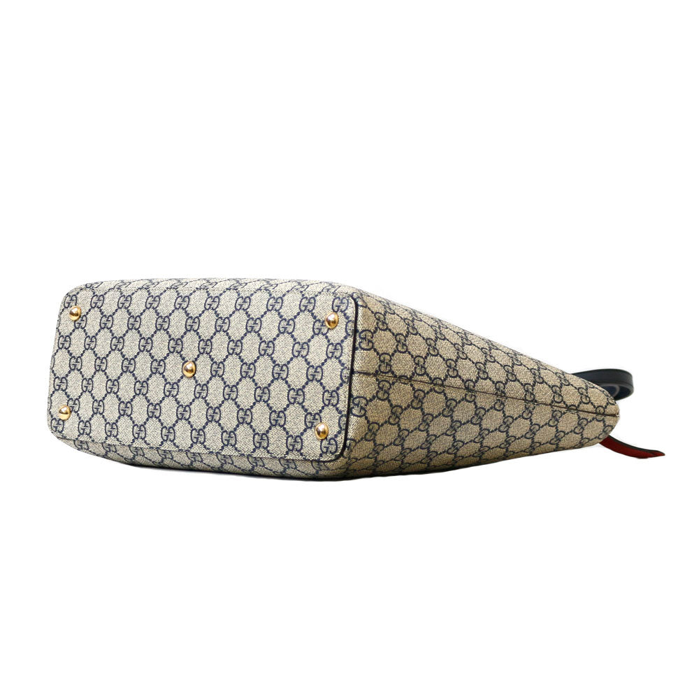 中古】 グッチ GUCCI トートバッグ ショルダーバッグ GG柄 グレー