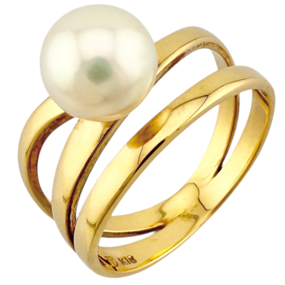 TASAKI タサキ リング 指輪 12号 18金 K18イエローゴールド パール  