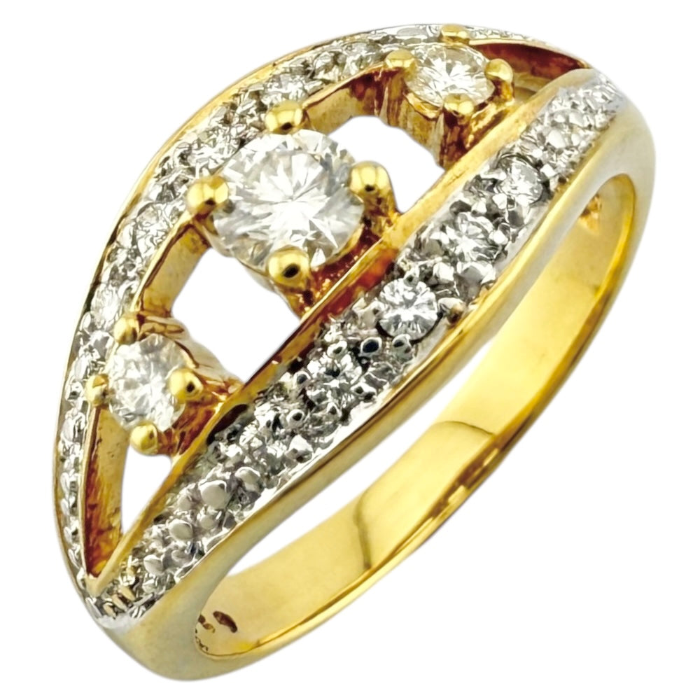 MIKIMOTO ミキモト リング 指輪 11号 18金 K18イエローゴールド