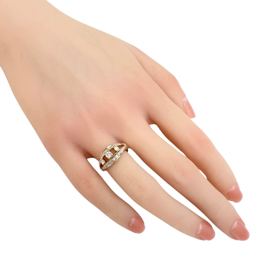 MIKIMOTO ミキモト リング 指輪 11号 18金 K18イエローゴールド